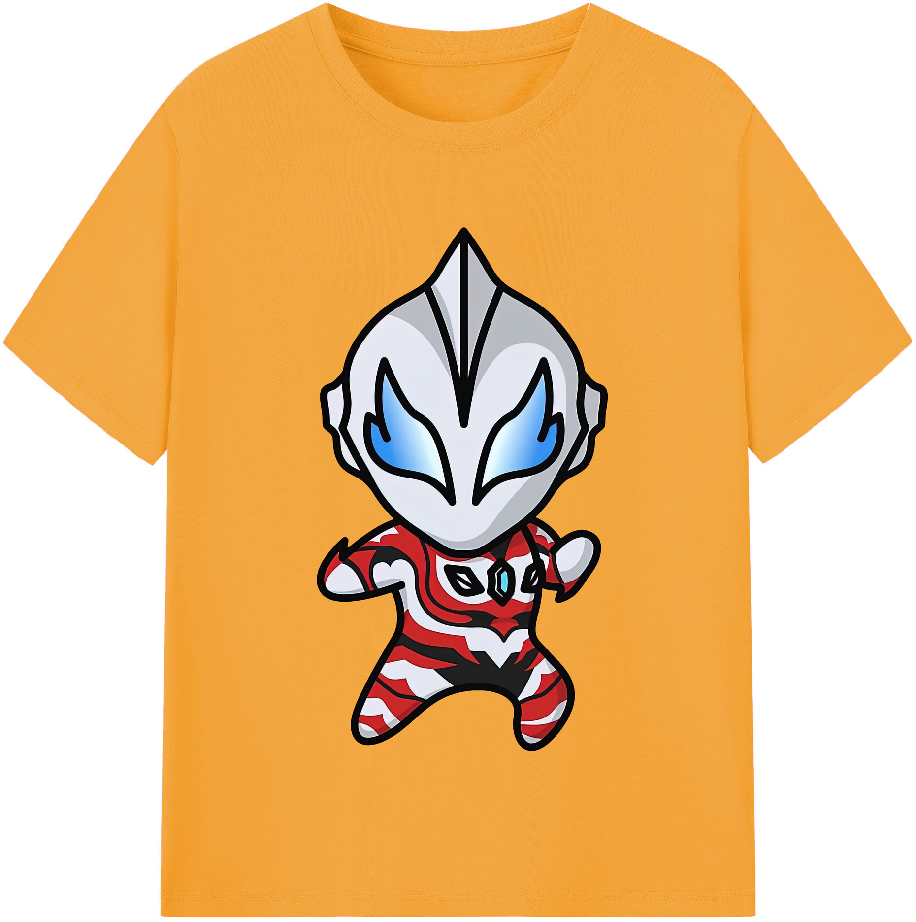 ウルトラマン Ultraman レディースカジュアルプリントTシャツ（綿100％）
