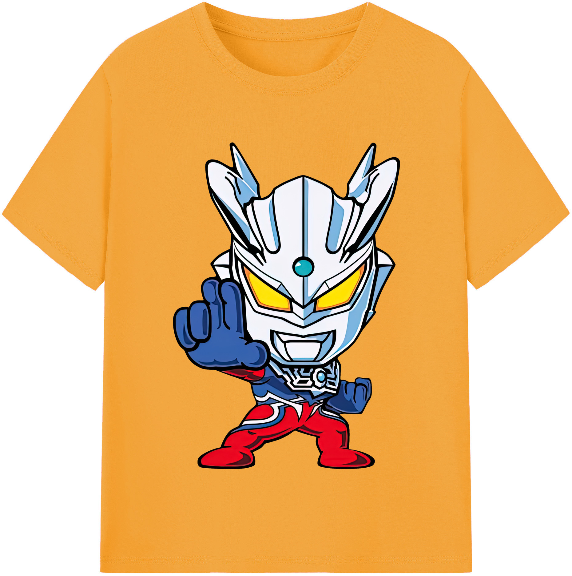 ウルトラマン Ultraman レディースカジュアルプリントTシャツ（綿100％）