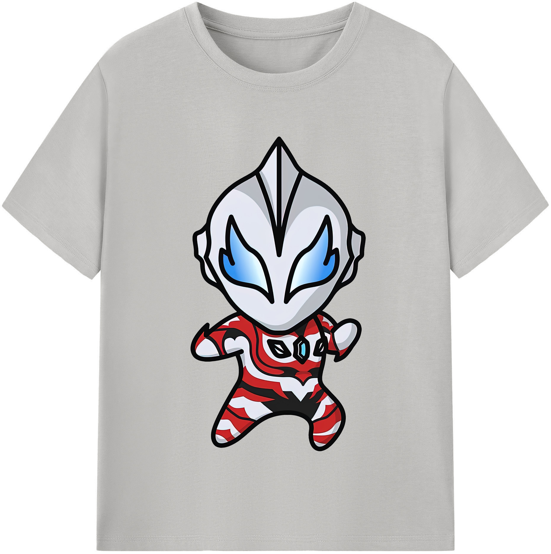 ウルトラマン Ultraman レディースカジュアルプリントTシャツ（綿100％）