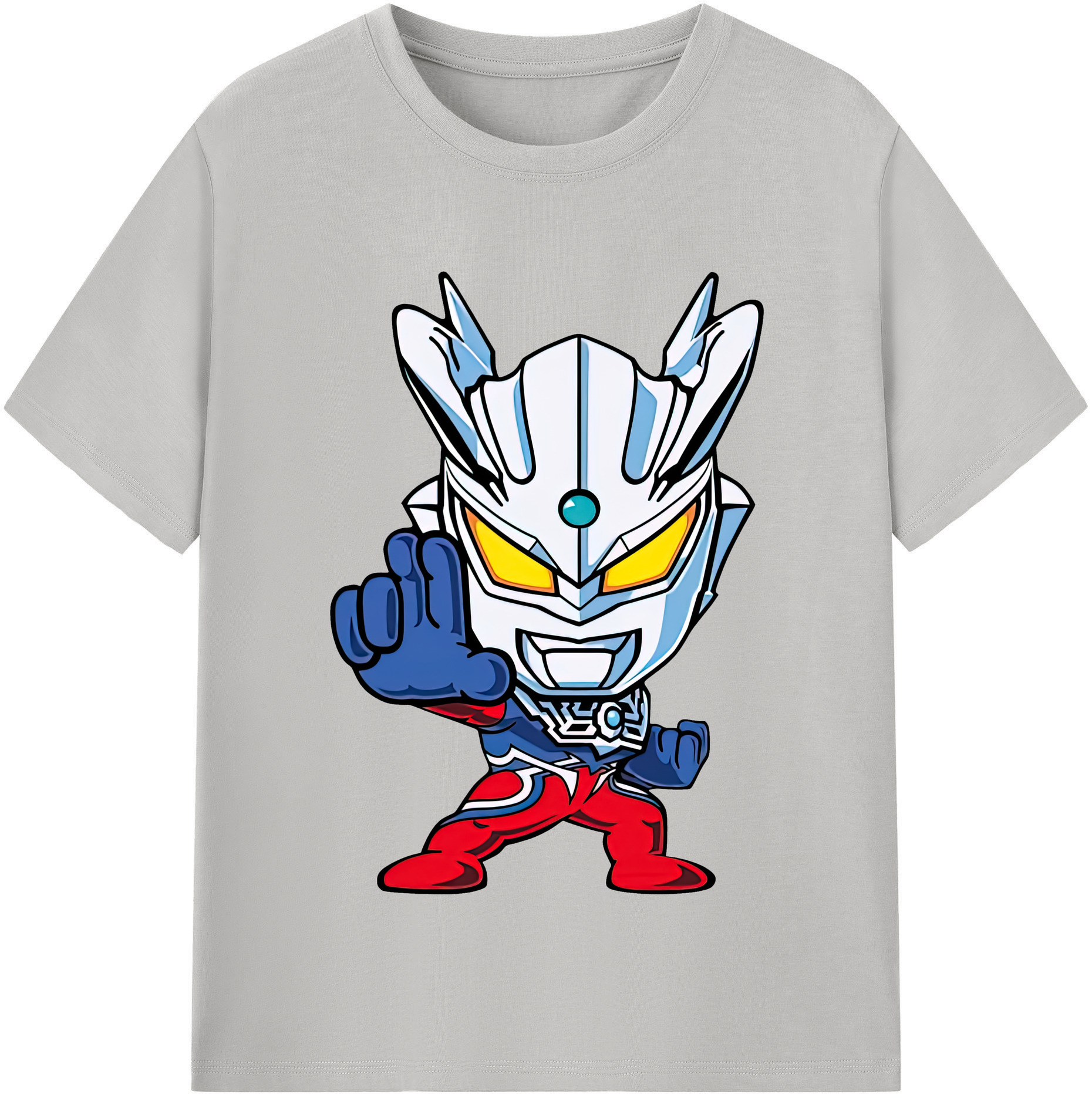 ウルトラマン Ultraman レディースカジュアルプリントTシャツ（綿100％）