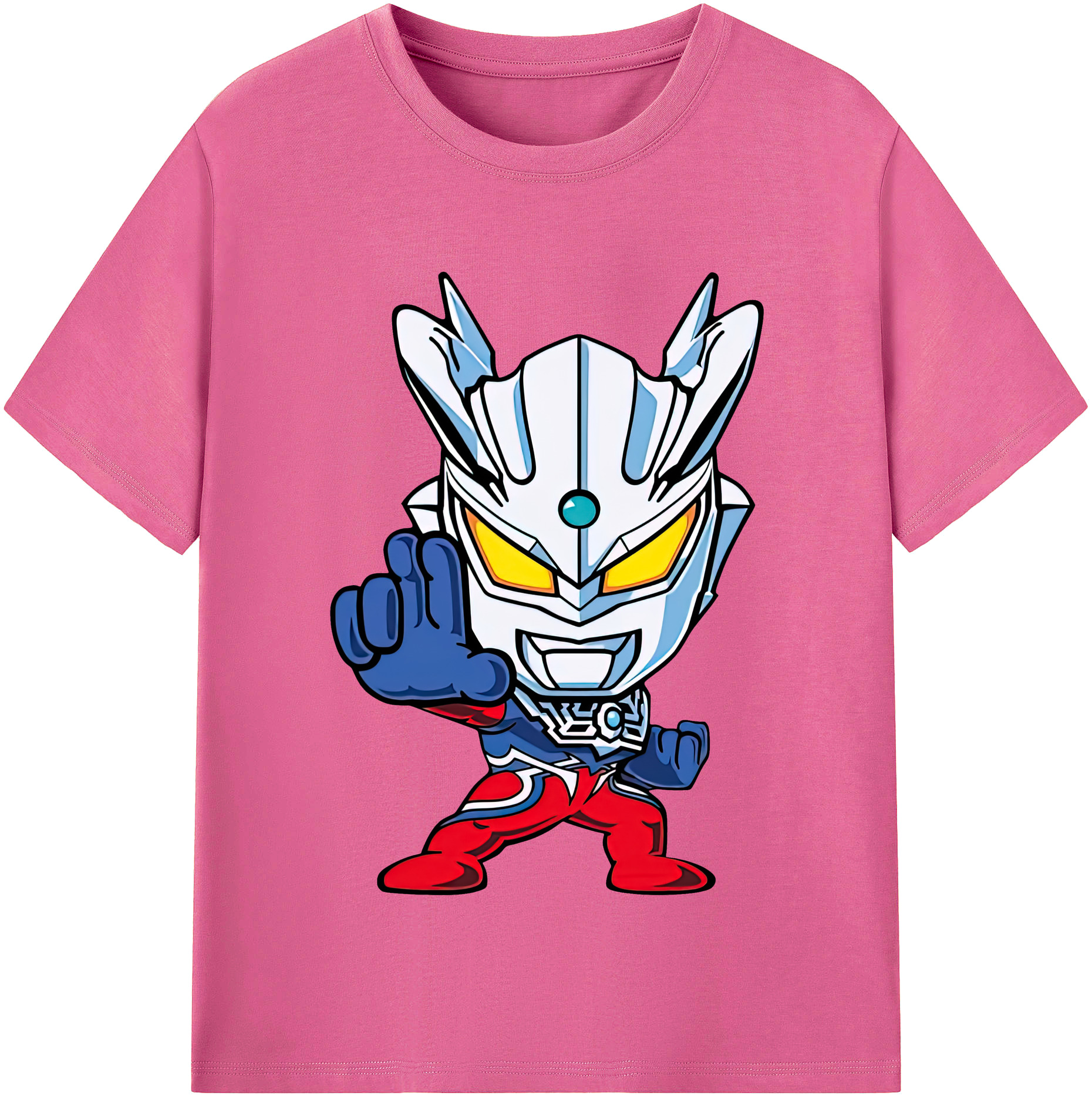 ウルトラマン Ultraman レディースカジュアルプリントTシャツ（綿100％）