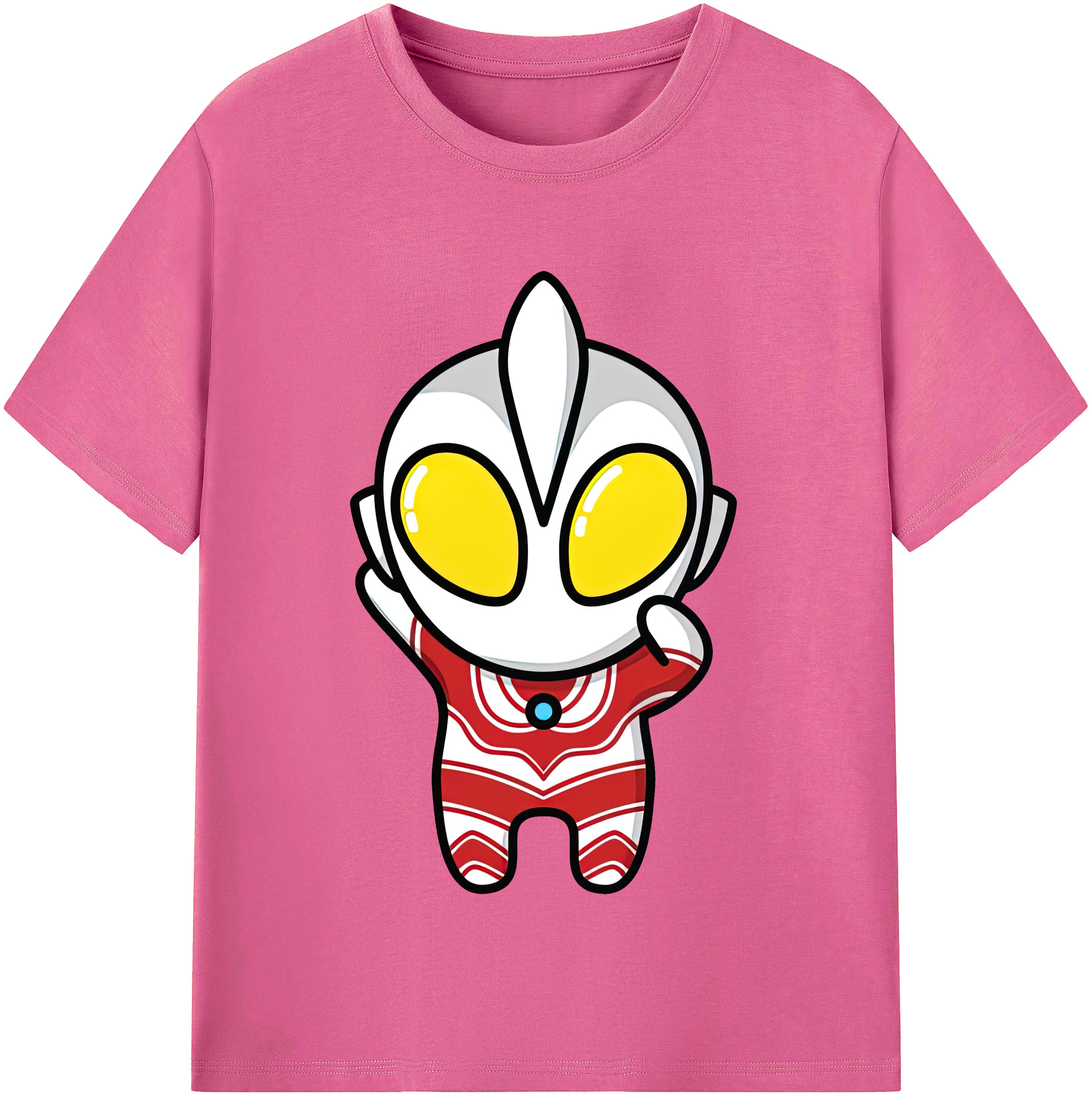 （画像用） ウルトラマン Ultraman レディースカジュアルプリントTシャツ（綿100％）