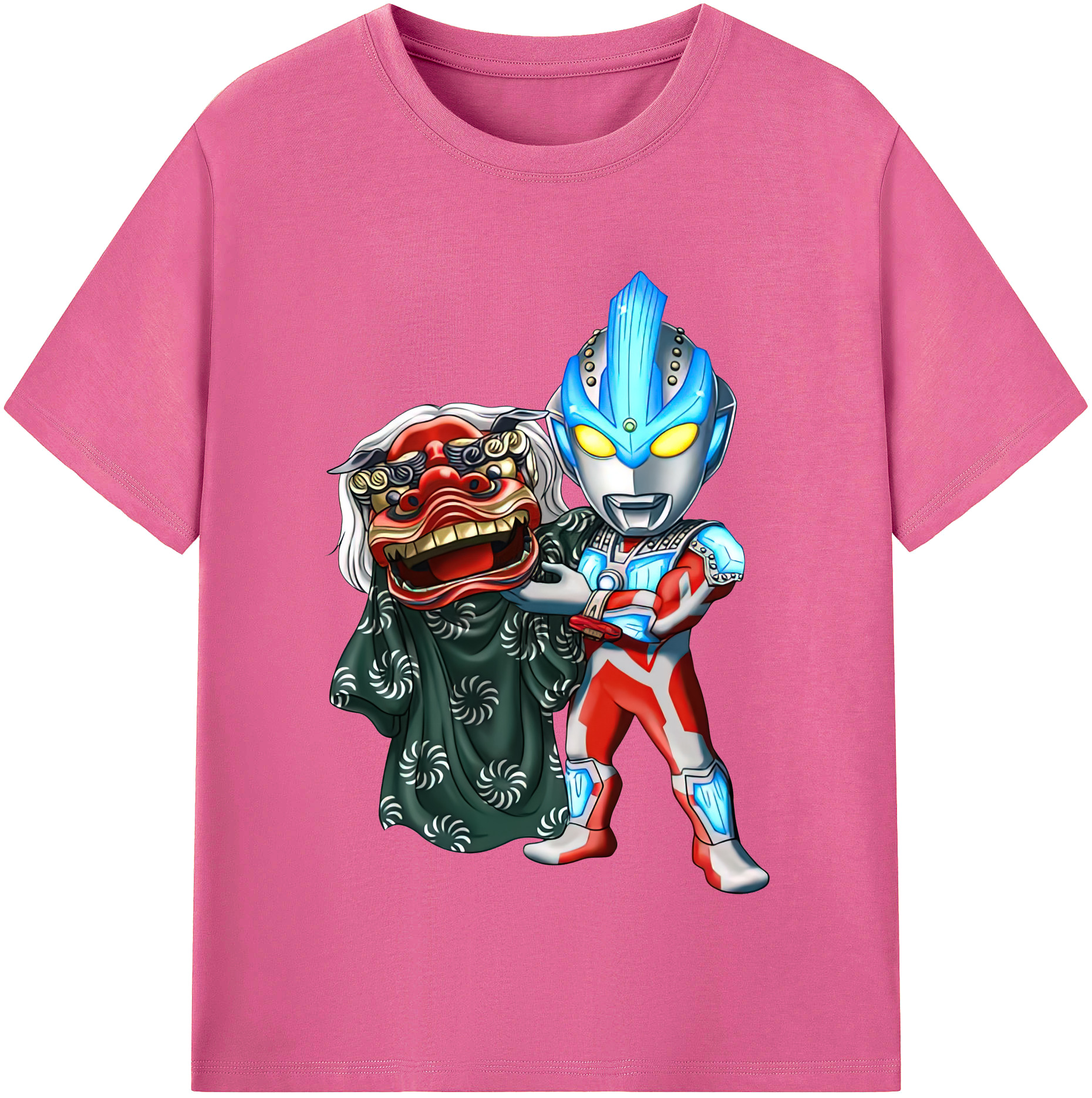 （画像用） ウルトラマン Ultraman レディースカジュアルプリントTシャツ（綿100％）