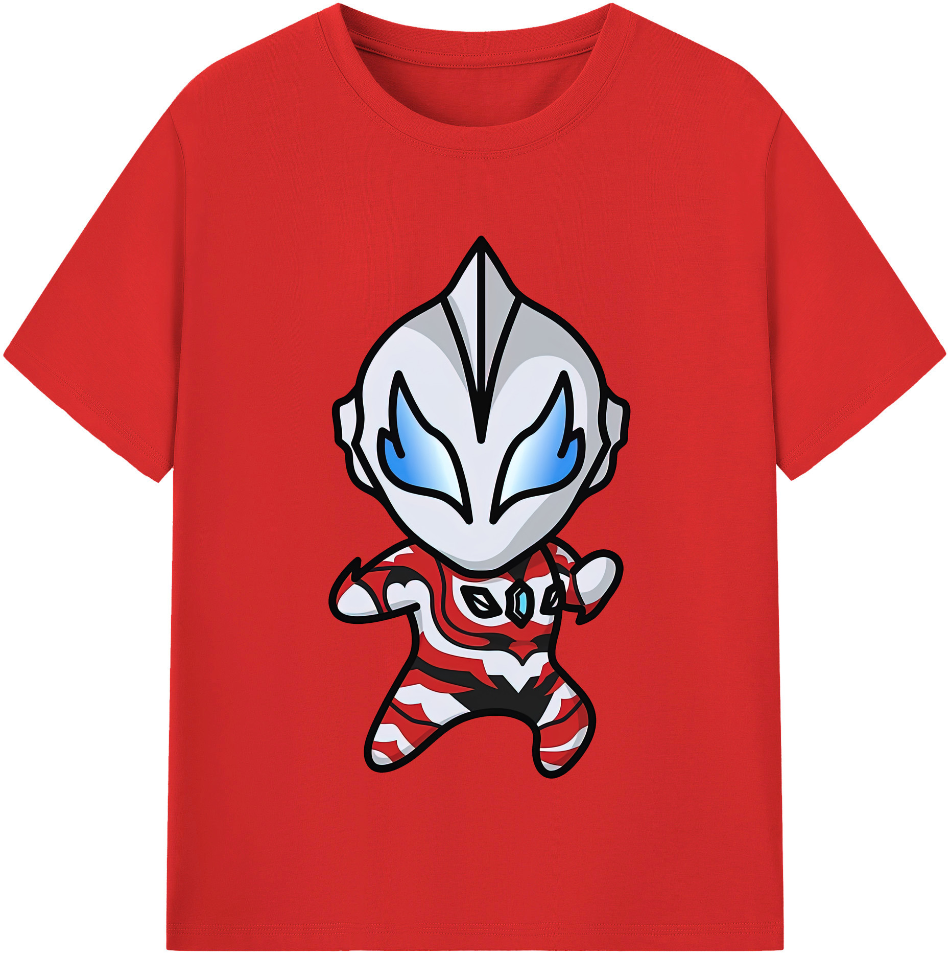 ウルトラマン Ultraman レディースカジュアルプリントTシャツ（綿100％）