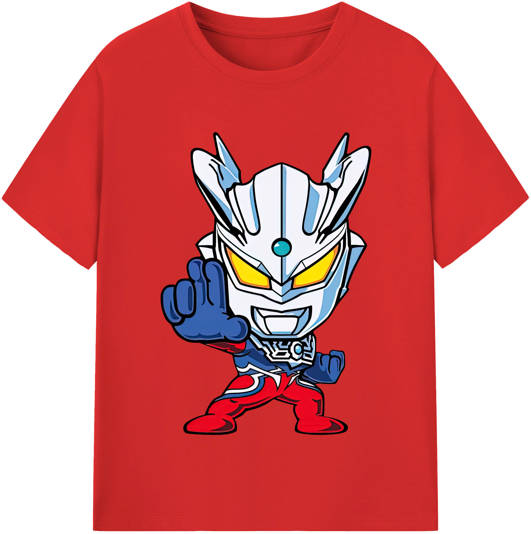 ウルトラマン Ultraman レディースカジュアルプリントTシャツ（綿100％）