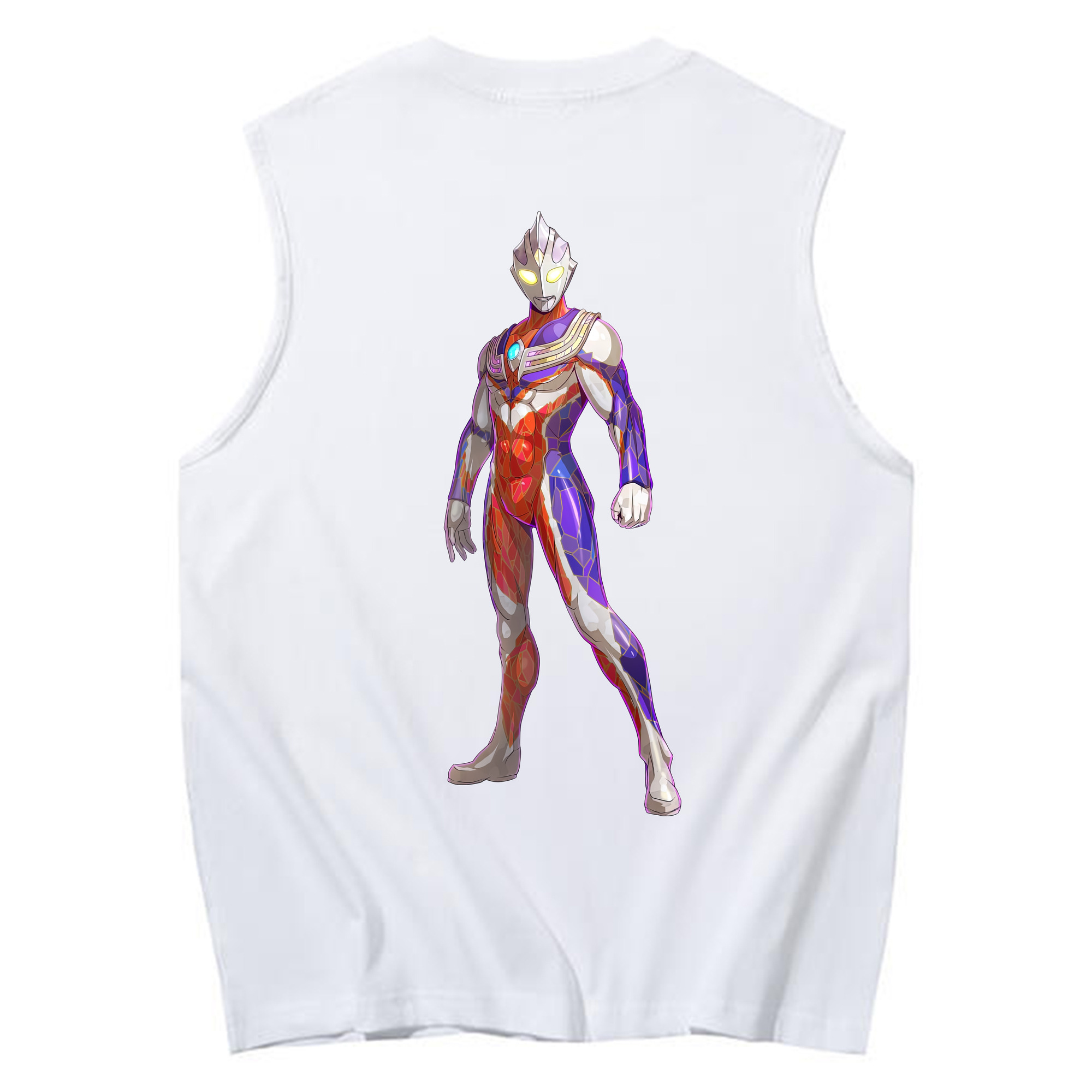 （画像用） ウルトラマン Ultraman コットン100％タンクトップ（背面プリント）