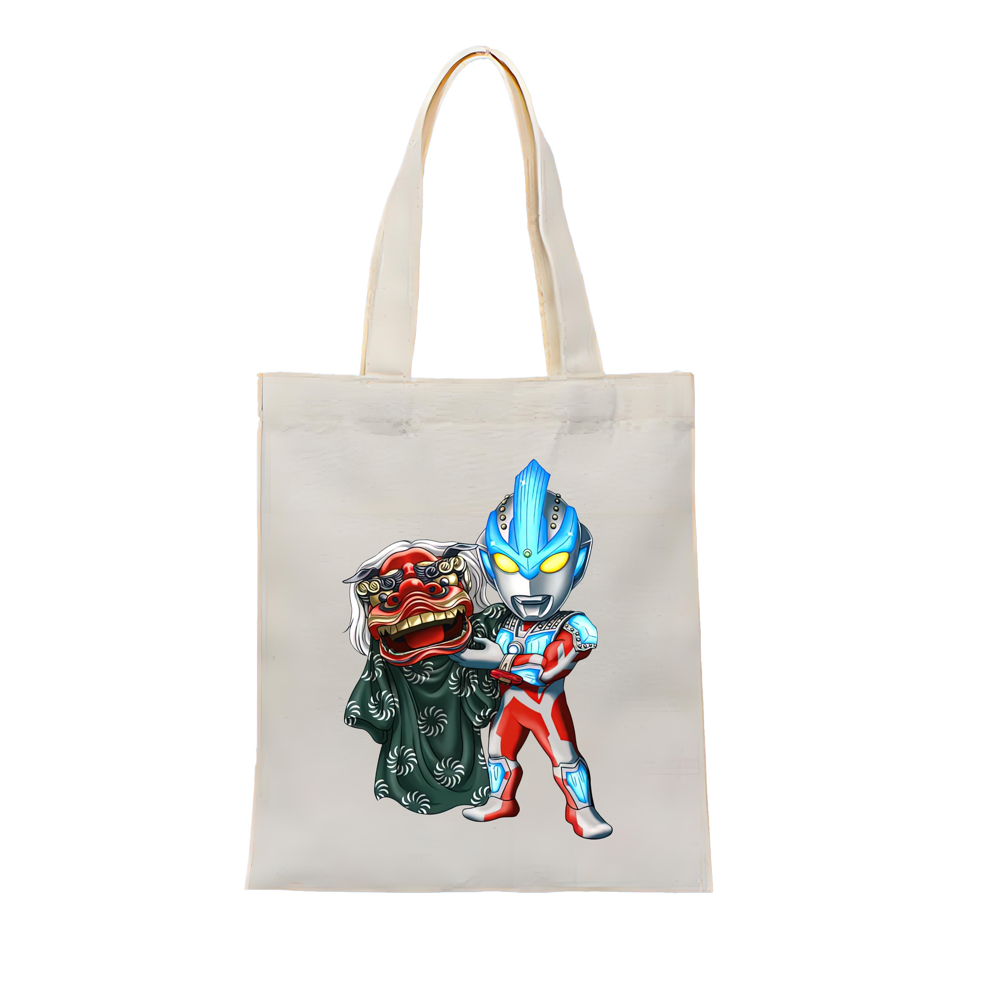 （画像用） ウルトラマン Ultraman 縦型キャンバス生地手提げバッグ　トートバッグ